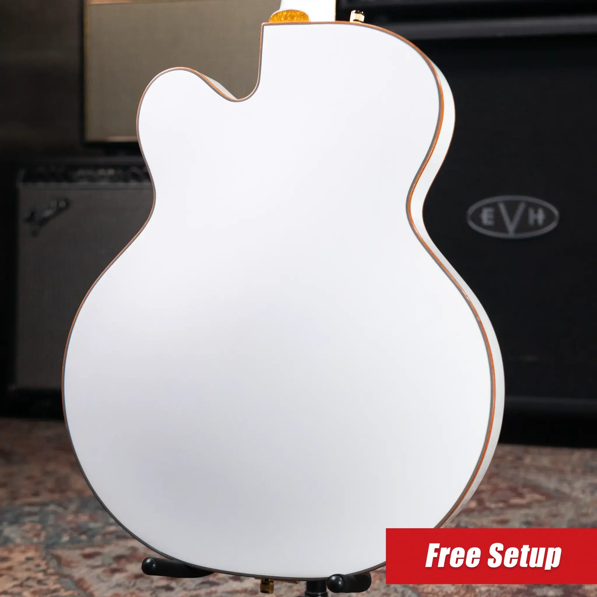 Gretsch Synchromatic Falcon Hollow Body Single-Cut with Bigsby - Snowcrest White with Hardshell Case