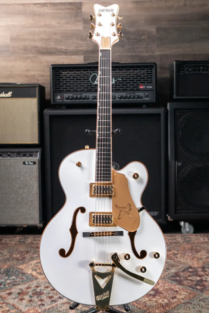 Gretsch Synchromatic Falcon Hollow Body Single-Cut with Bigsby - Snowcrest White with Hardshell Case