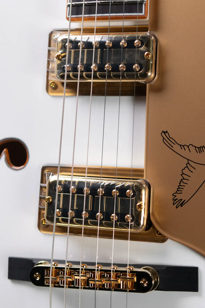 Gretsch Synchromatic Falcon Hollow Body Single-Cut with Bigsby - Snowcrest White with Hardshell Case