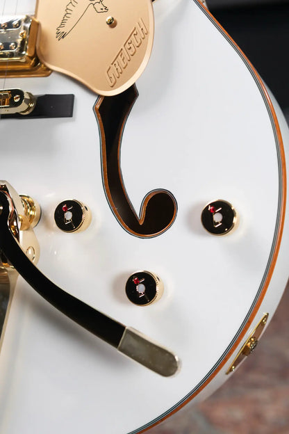 Gretsch Synchromatic Falcon Hollow Body Single-Cut with Bigsby - Snowcrest White with Hardshell Case