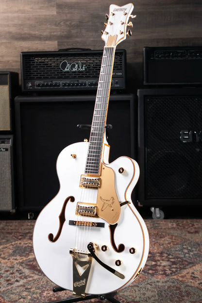 Gretsch Synchromatic Falcon Hollow Body Single-Cut with Bigsby - Snowcrest White with Hardshell Case