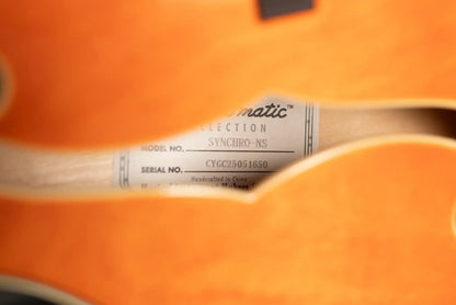 Gretsch Synchromatic Nashville Hollow Body Single-Cut with Bigsby Electric Guitar - 50's Orange Stain with Hardshell Case