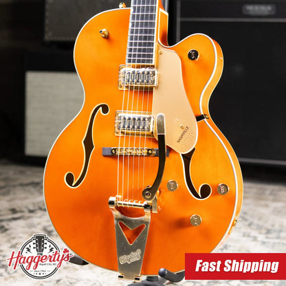 Gretsch Synchromatic Nashville Hollow Body Single-Cut with Bigsby Electric Guitar - 50's Orange Stain with Hardshell Case