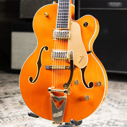 Gretsch Synchromatic Nashville Hollow Body Single-Cut with Bigsby Electric Guitar - 50's Orange Stain with Hardshell Case