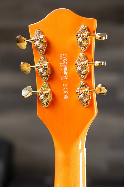 Gretsch Synchromatic Nashville Hollow Body Single-Cut with Bigsby Electric Guitar - 50's Orange Stain with Hardshell Case