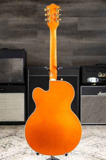 Gretsch Synchromatic Nashville Hollow Body Single-Cut with Bigsby Electric Guitar - 50's Orange Stain with Hardshell Case