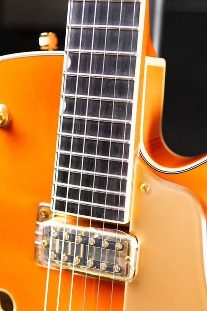 Gretsch Synchromatic Nashville Hollow Body Single-Cut with Bigsby Electric Guitar - 50's Orange Stain with Hardshell Case