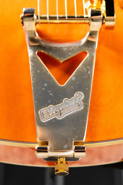 Gretsch Synchromatic Nashville Hollow Body Single-Cut with Bigsby Electric Guitar - 50's Orange Stain with Hardshell Case