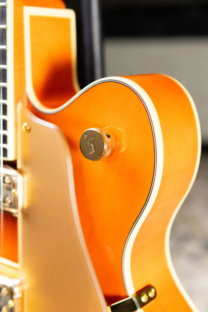 Gretsch Synchromatic Nashville Hollow Body Single-Cut with Bigsby Electric Guitar - 50's Orange Stain with Hardshell Case