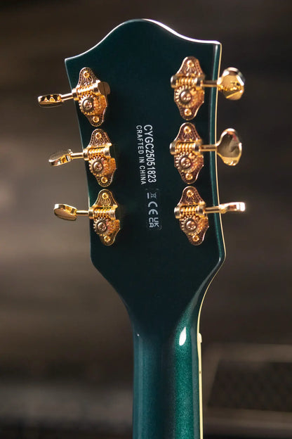 Gretsch Synchromatic Nashville Hollow Body Single-Cut with Bigsby Electric Guitar - Cadillac Green with Hardshell Case