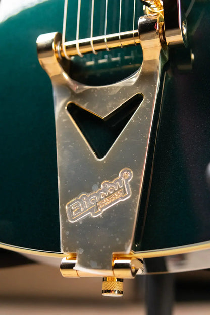 Gretsch Synchromatic Nashville Hollow Body Single-Cut with Bigsby Electric Guitar - Cadillac Green with Hardshell Case