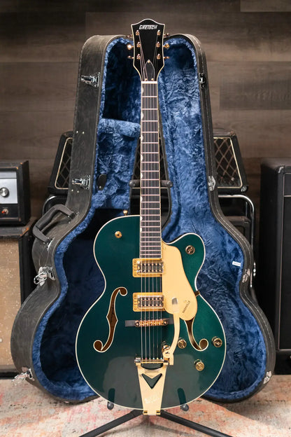 Gretsch Synchromatic Nashville Hollow Body Single-Cut with Bigsby Electric Guitar - Cadillac Green with Hardshell Case