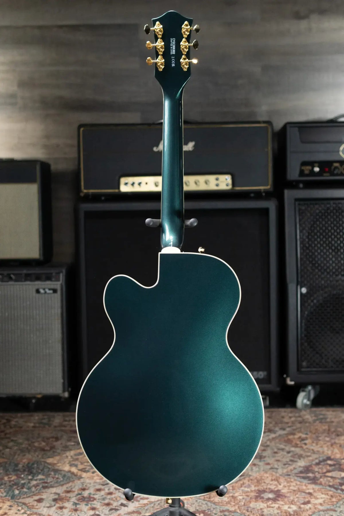 Gretsch Synchromatic Nashville Hollow Body Single-Cut with Bigsby Electric Guitar - Cadillac Green with Hardshell Case