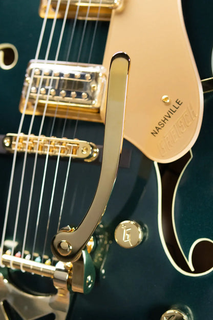 Gretsch Synchromatic Nashville Hollow Body Single-Cut with Bigsby Electric Guitar - Cadillac Green with Hardshell Case