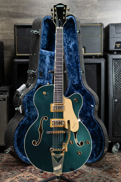 Gretsch Synchromatic Nashville Hollow Body Single-Cut with Bigsby Electric Guitar - Cadillac Green with Hardshell Case