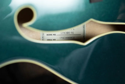 Gretsch Synchromatic Nashville Hollow Body Single-Cut with Bigsby Electric Guitar - Cadillac Green with Hardshell Case