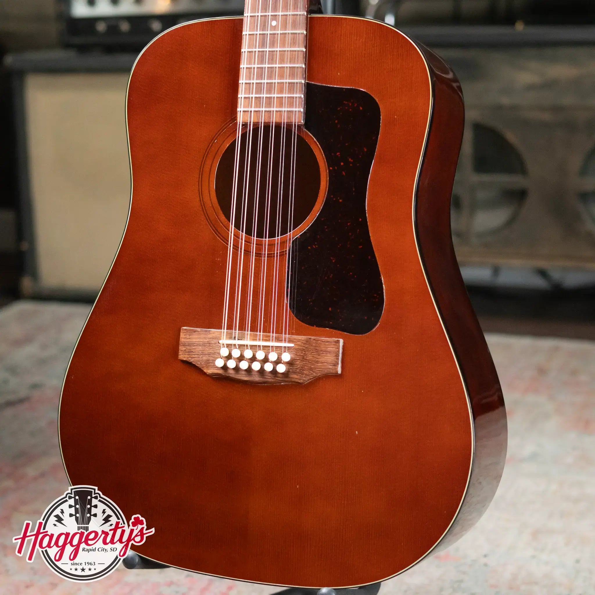 Guild D-212 Dreadnought 12-String Guitar - Chestnut with Hardshell Case - Used