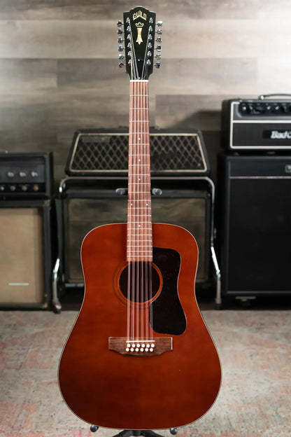 Guild D-212 Dreadnought 12-String Guitar - Chestnut with Hardshell Case - Used