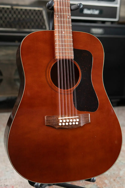 Guild D-212 Dreadnought 12-String Guitar - Chestnut with Hardshell Case - Used