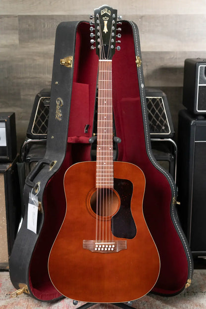 Guild D-212 Dreadnought 12-String Guitar - Chestnut with Hardshell Case - Used