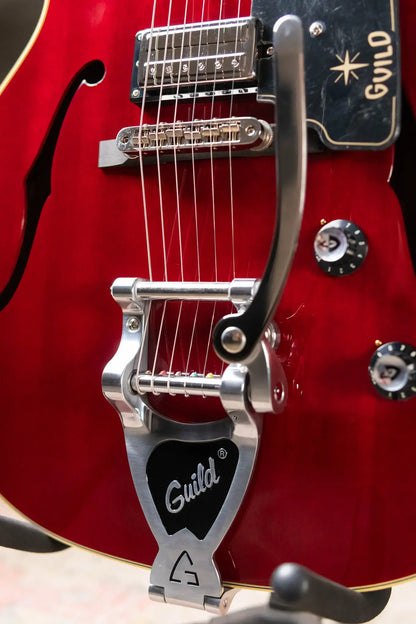 Guild SF-V Electric Guitar - Cherry Red with Hardshell Case - Used