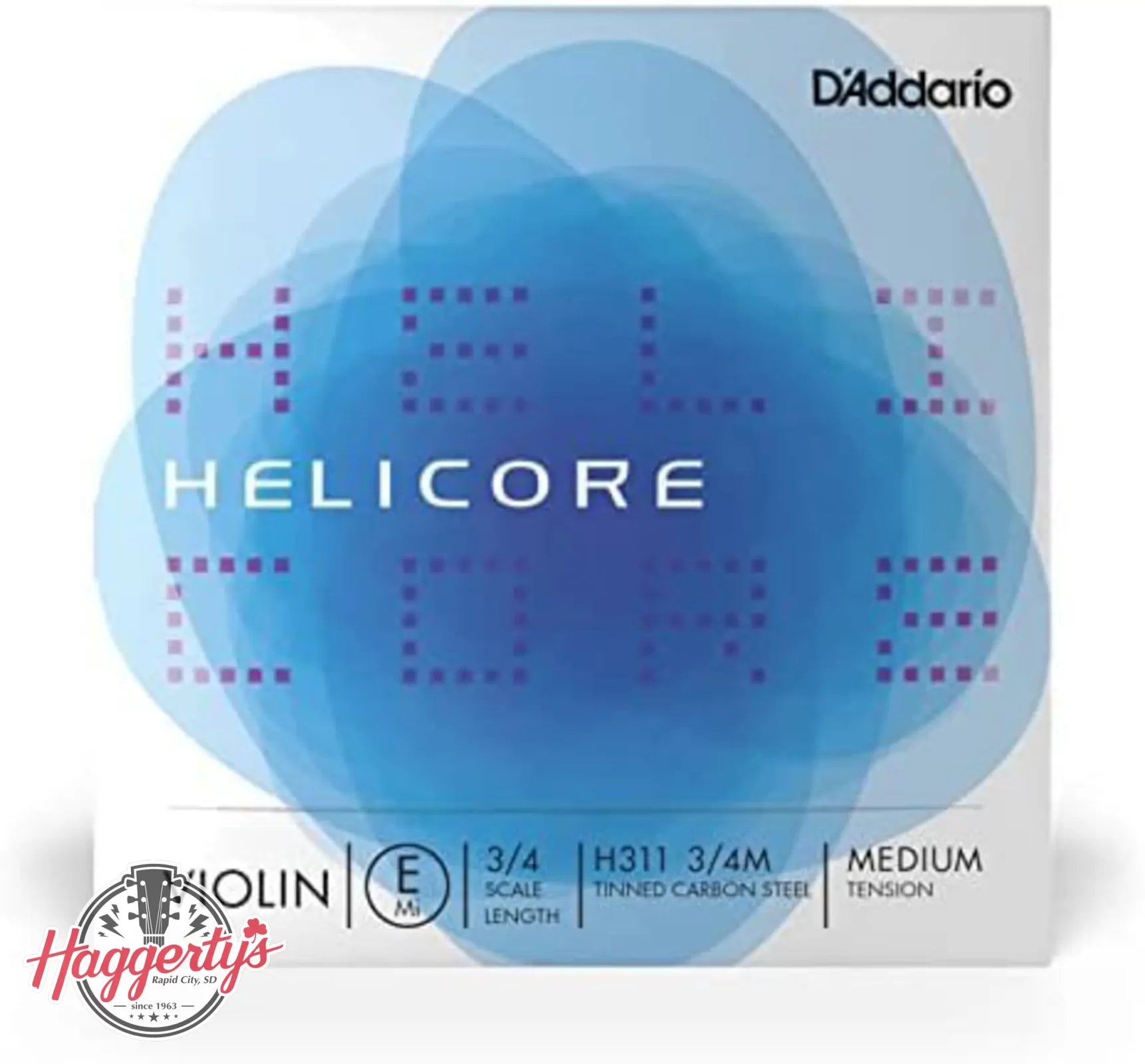 D'Addario Helicore 3/4 Violin Single String E - Medium Tension - H311 3/4M