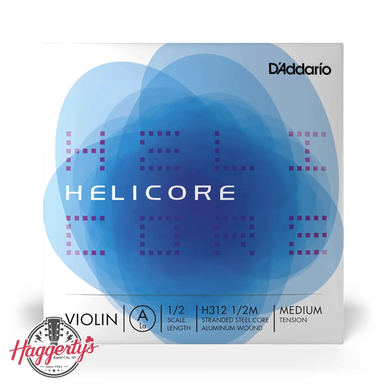 D'Addario Helicore 1/2 Violin Single A String - Medium Tension - H312 1/2M