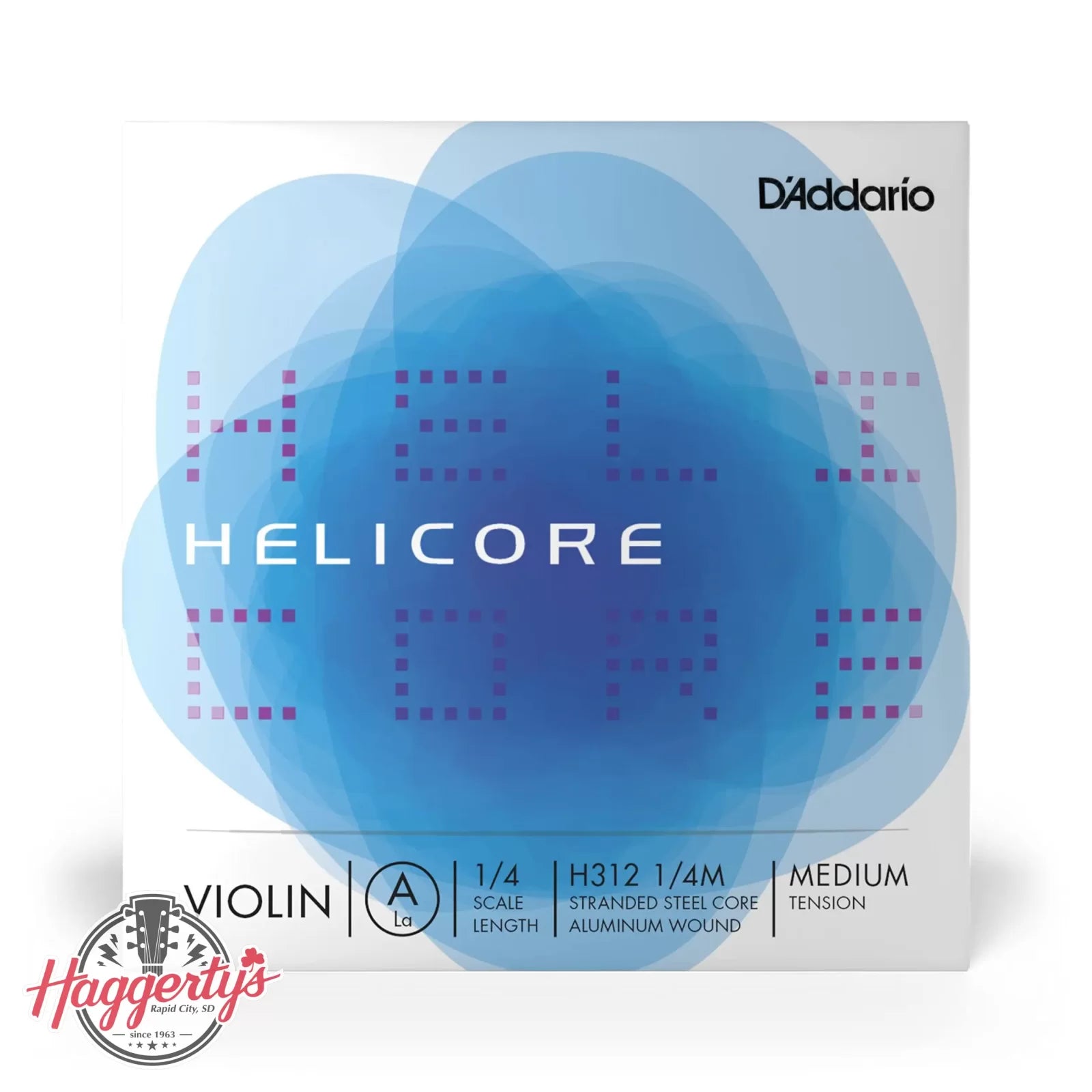 D’Addario Helicore 1/4 Violin Single String A - Medium Tension - H312 1/4M