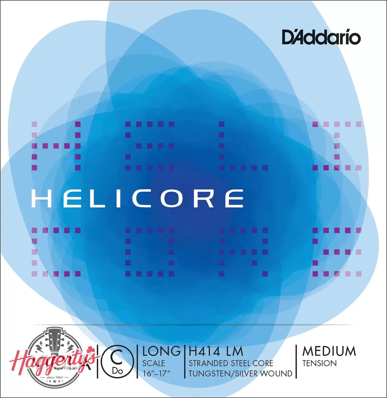 D’Addario Helicore Long Scale  Viola Single String C - Medium Tension - H414 LM