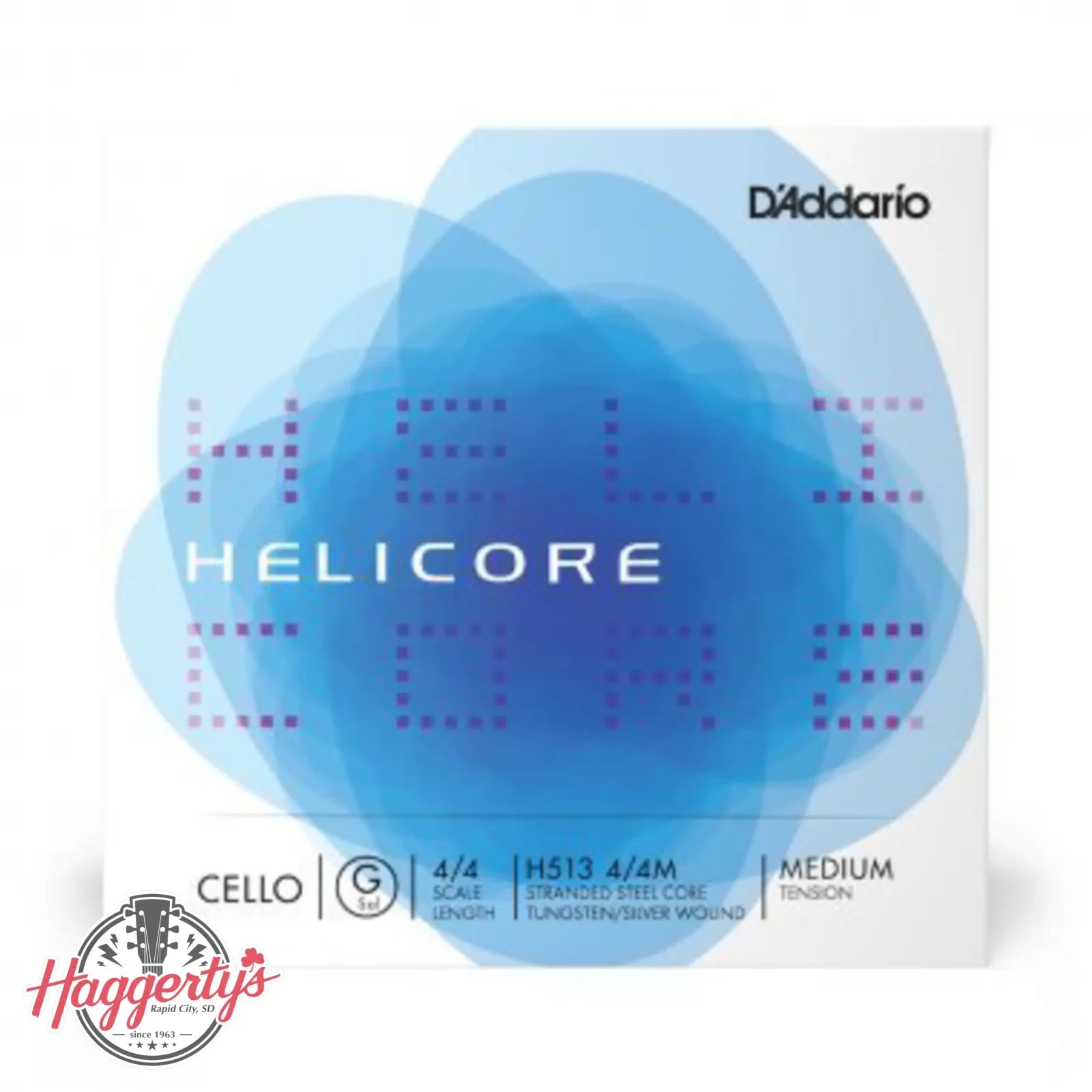 D’Addario Helicore 4/4 Cello Single String G - Medium Tension - H513 4/4M