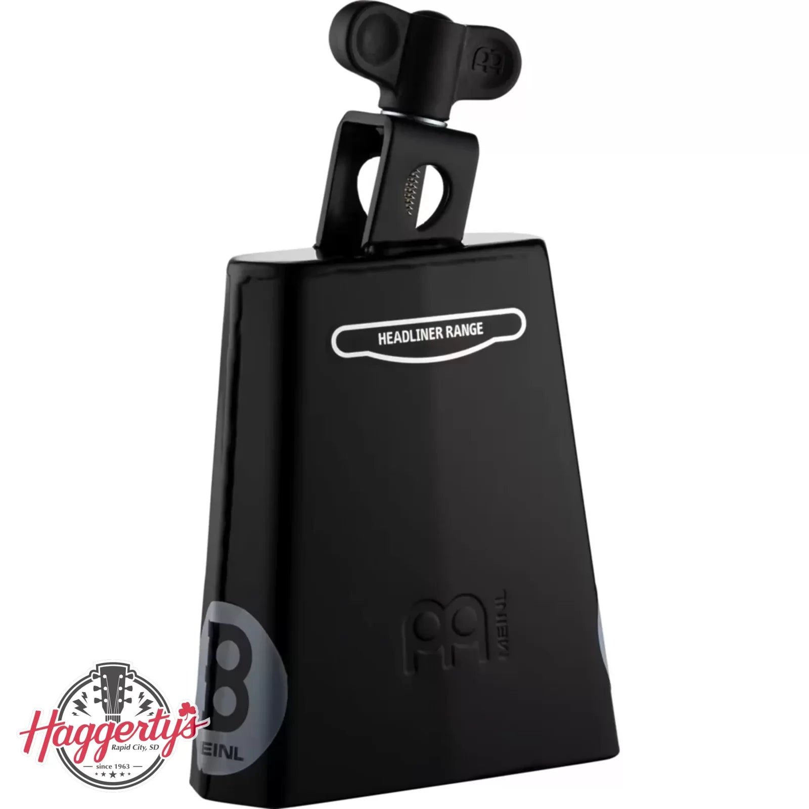 Meinl Percussion 5" Headliner® Series Cowbell, Black powder coated steel, Cha Cha Cowbell