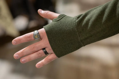 Haggerty's Full Zip Logo Hoodie - Olive Green (Medium)