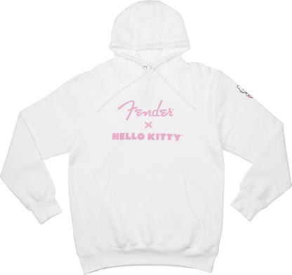 Hello Kitty Logo Hoodie White 1