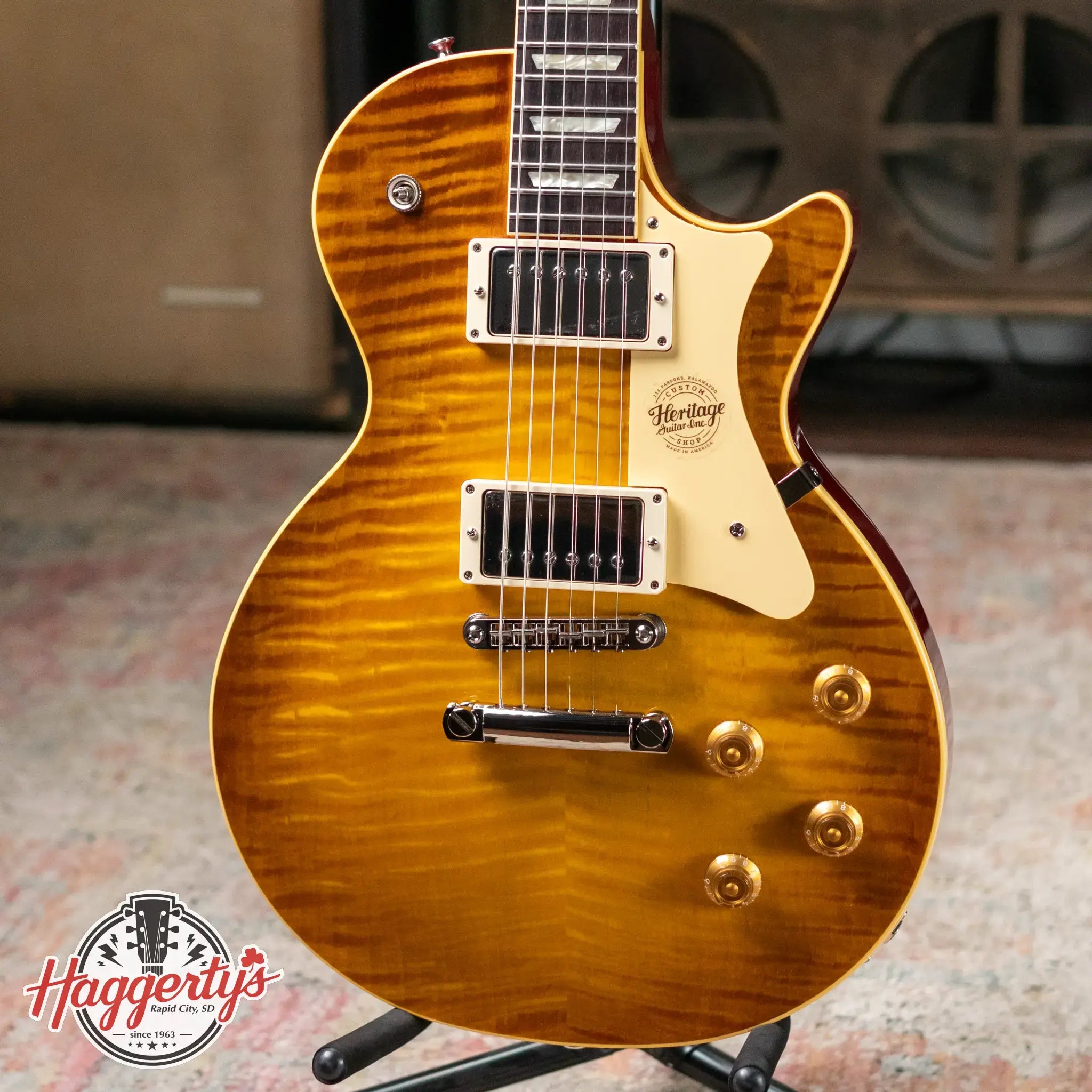 Heritage Custom Shop Core Collection H-150 Electric Guitar - Dirty Lemon Burst with Hardshell Case