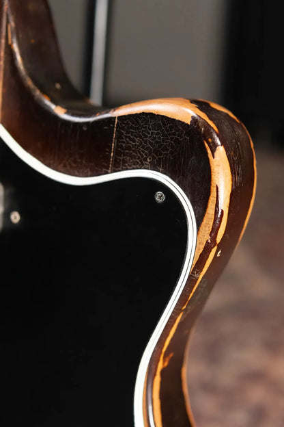 Hofner Rare Vintage 1960 V2 Solid Body Electric Guitar Sunburst with Hardshell Case - Used