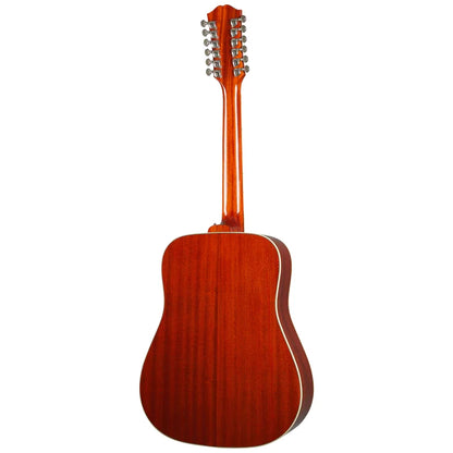 Epiphone Hummingbird 12-String All Solid Acoustic/Electric Guitar - Aged Cherry Sunburst Gloss