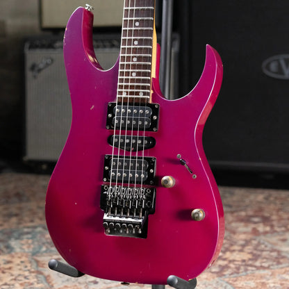 Ibanez 1991 RG570 Electric Guitar - Purple Neon with Hardshell Case - Used