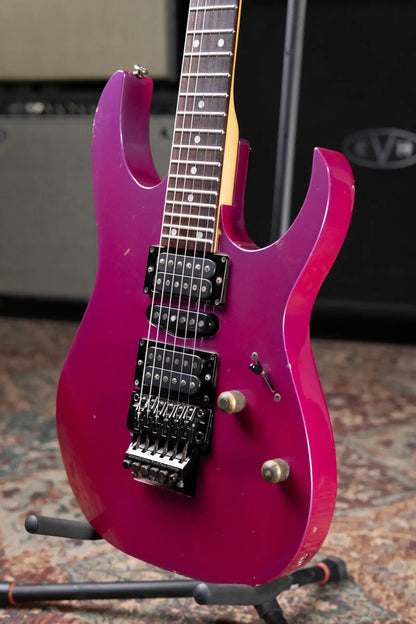 Ibanez 1991 RG570 Electric Guitar - Purple Neon with Hardshell Case - Used