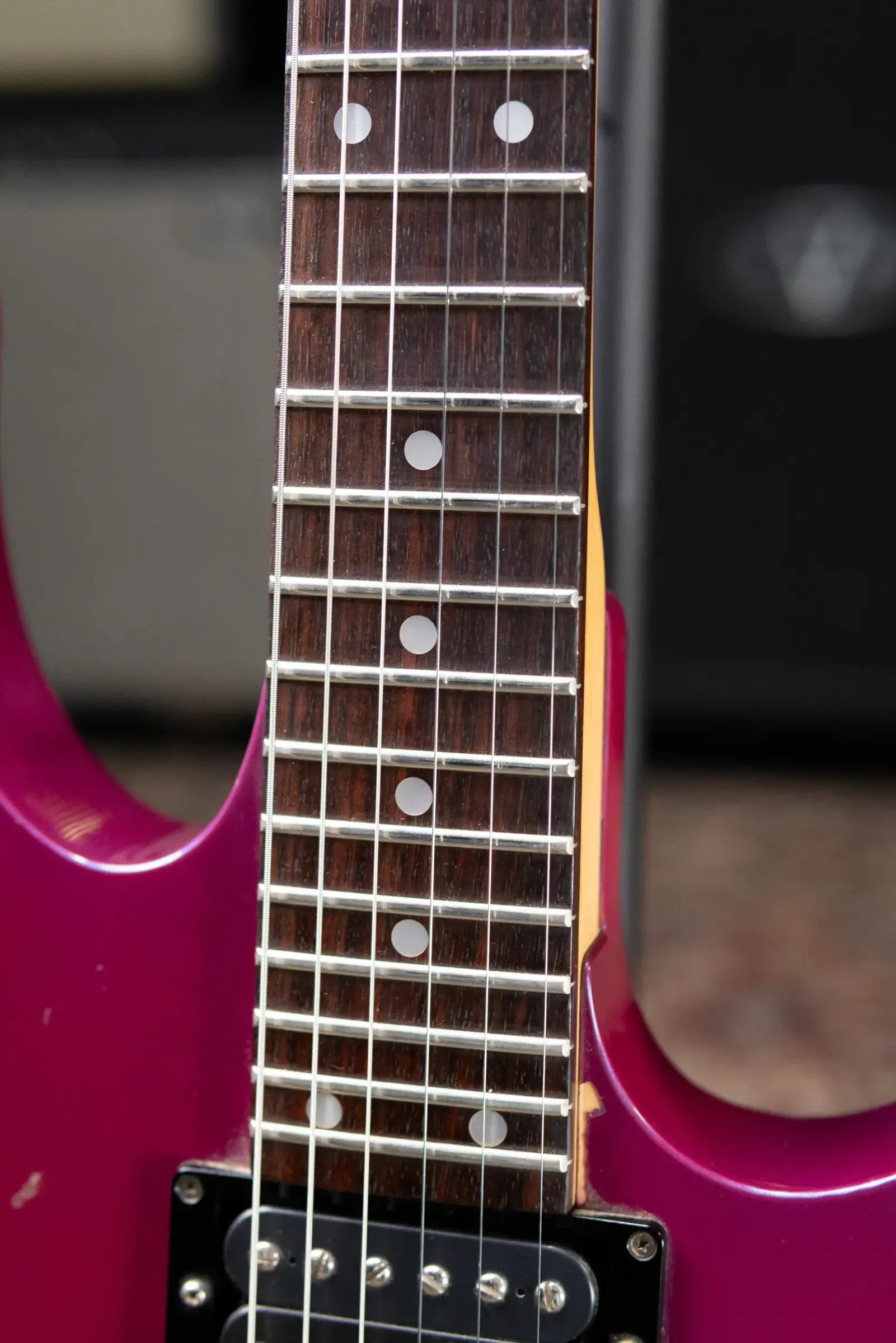 Ibanez 1991 RG570 Electric Guitar - Purple Neon with Hardshell Case - Used