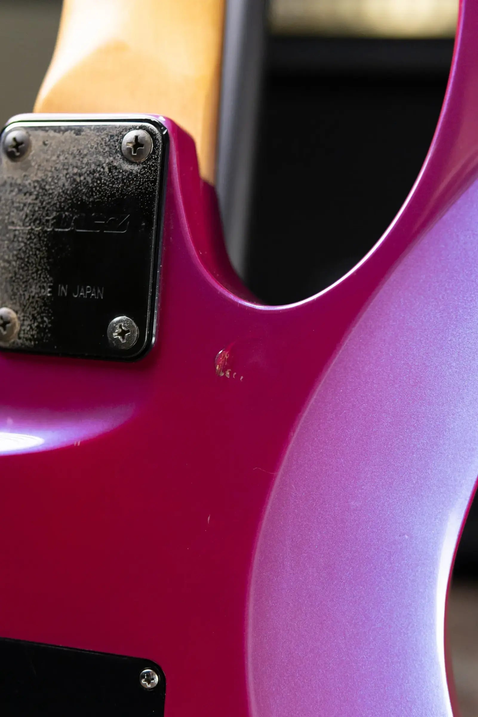 Ibanez 1991 RG570 Electric Guitar - Purple Neon with Hardshell Case - Used