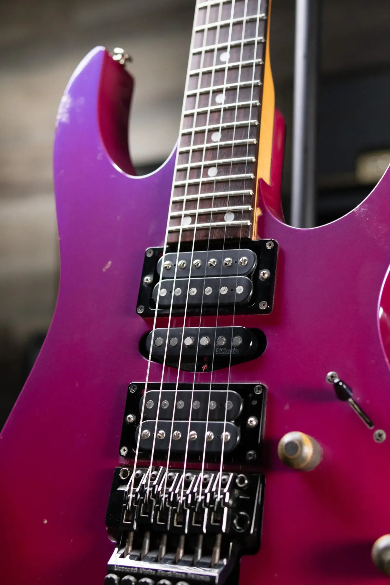 Ibanez 1991 RG570 Electric Guitar - Purple Neon with Hardshell Case - Used