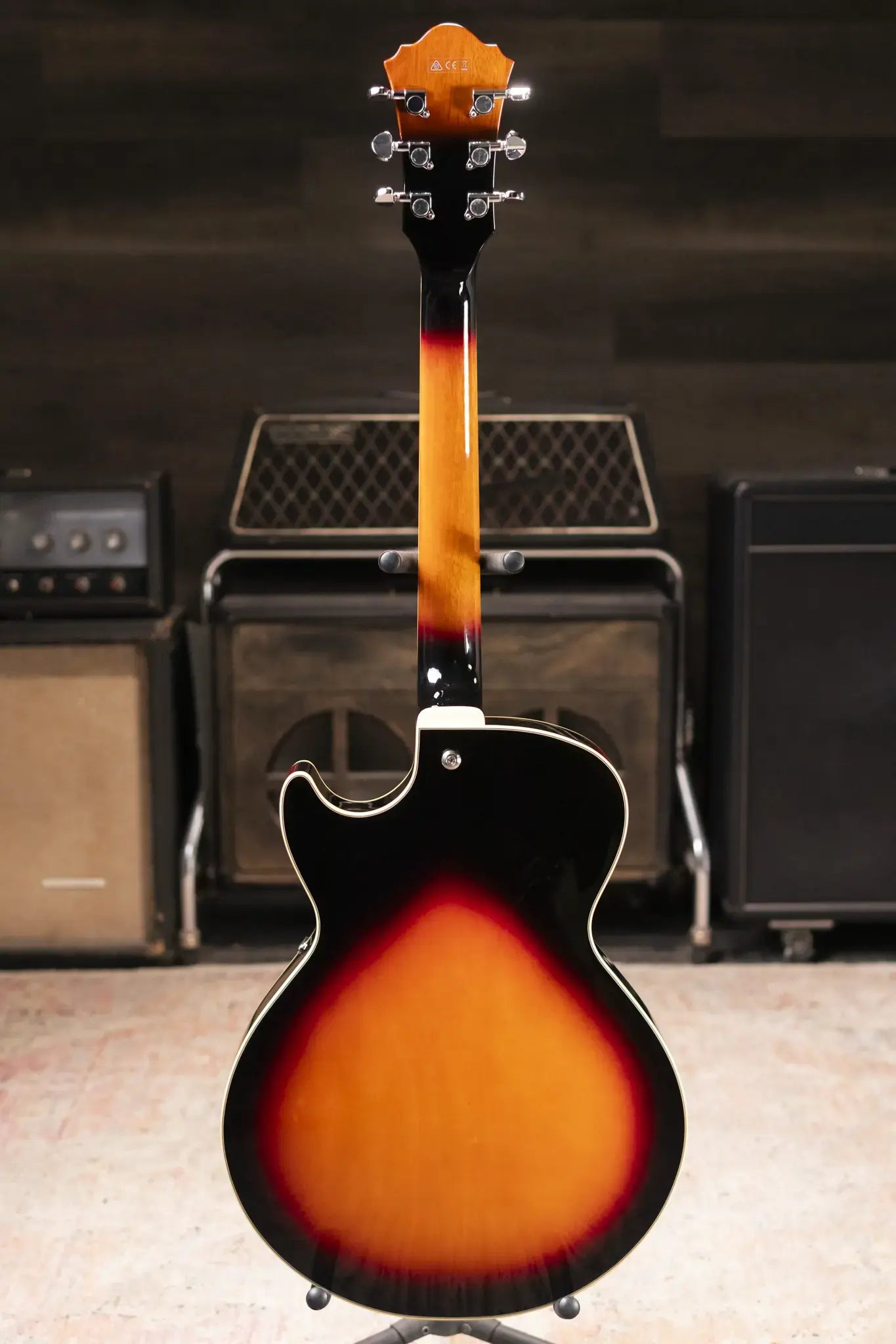 Ibanez AG75 Artcore Hollow Body Electric Guitar Brown Sunburst with Hardshell Case - Used