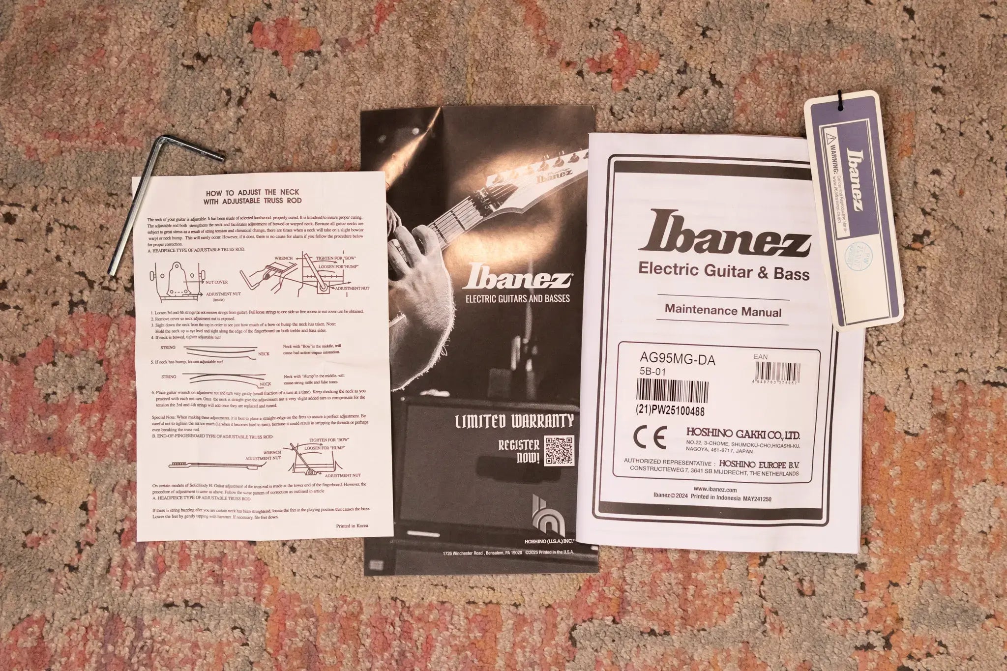 Ibanez AG95MGDA Artcore Expressionist Hollowbody Electric Guitar - Dark Amber