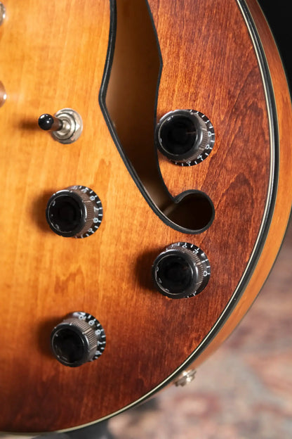 Ibanez AM73B Artcore Semi-Hollow Electric Guitar Tobacco Flat with Hardshell Case - Used