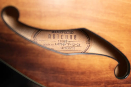 Ibanez AM73B Artcore Semi-Hollow Electric Guitar Tobacco Flat with Hardshell Case - Used