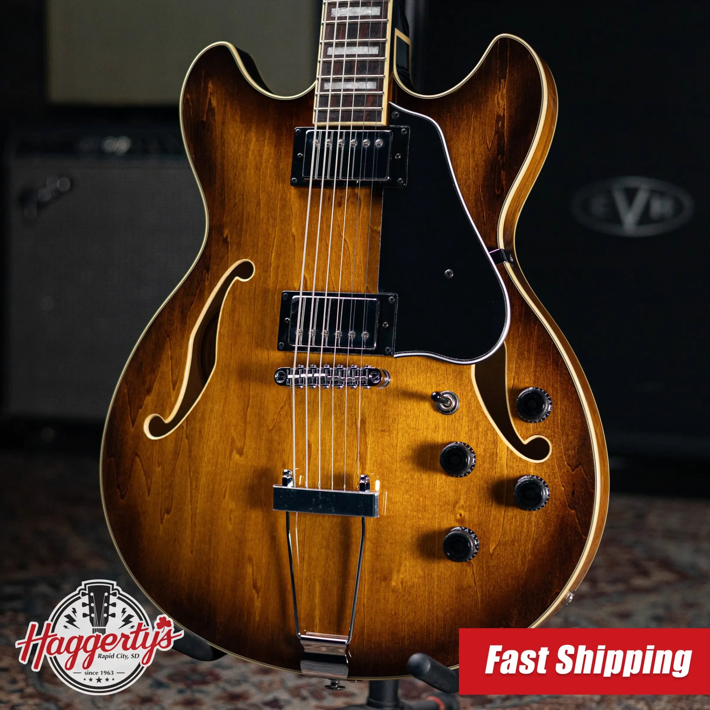 Ibanez AS7328TBC Artcore Baritone Hollowbody Electric Guitar - Tobacco Brown