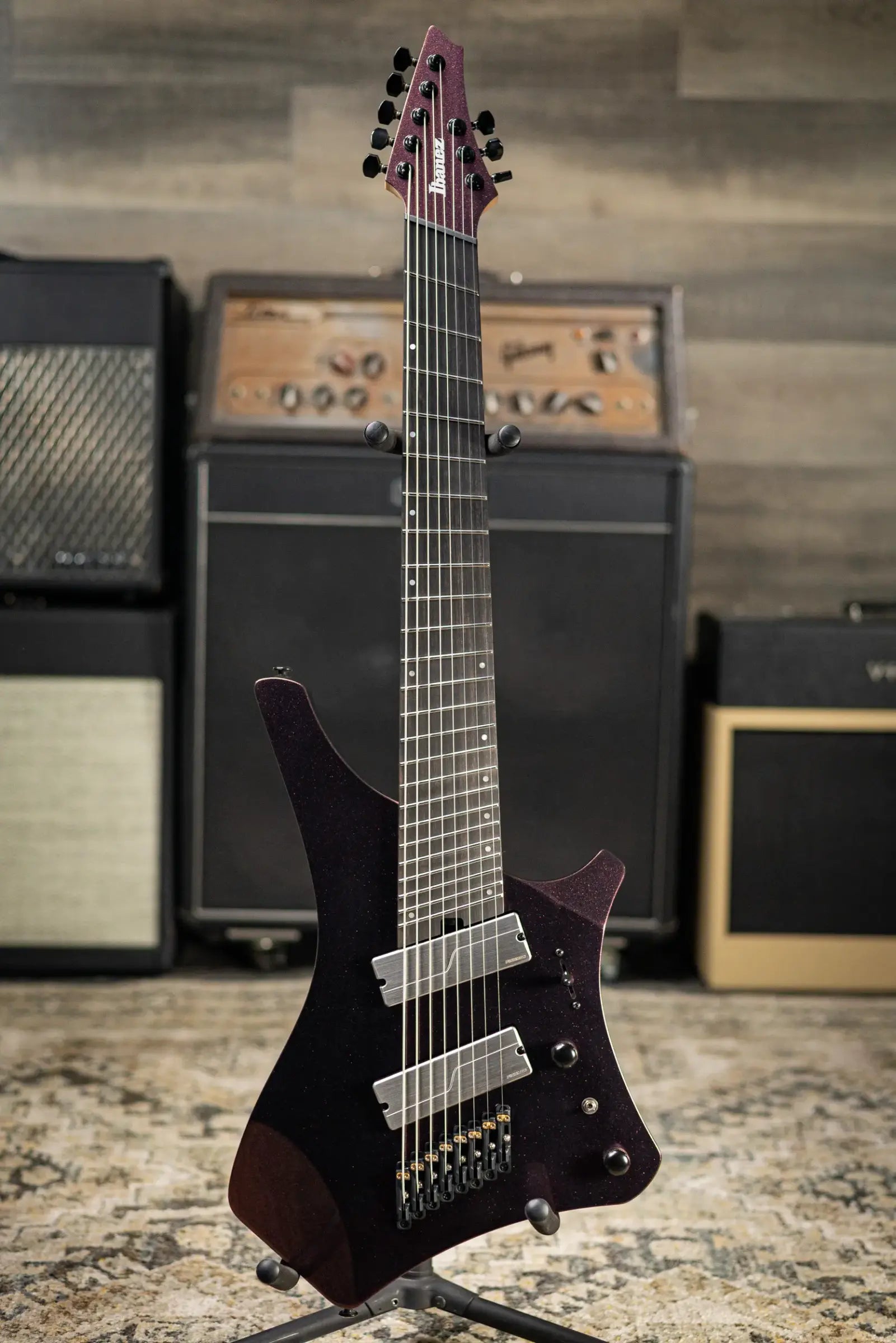 Ibanez Alpha A528 Multi-Scale 8-String Electric Guitar - Coral Mirage