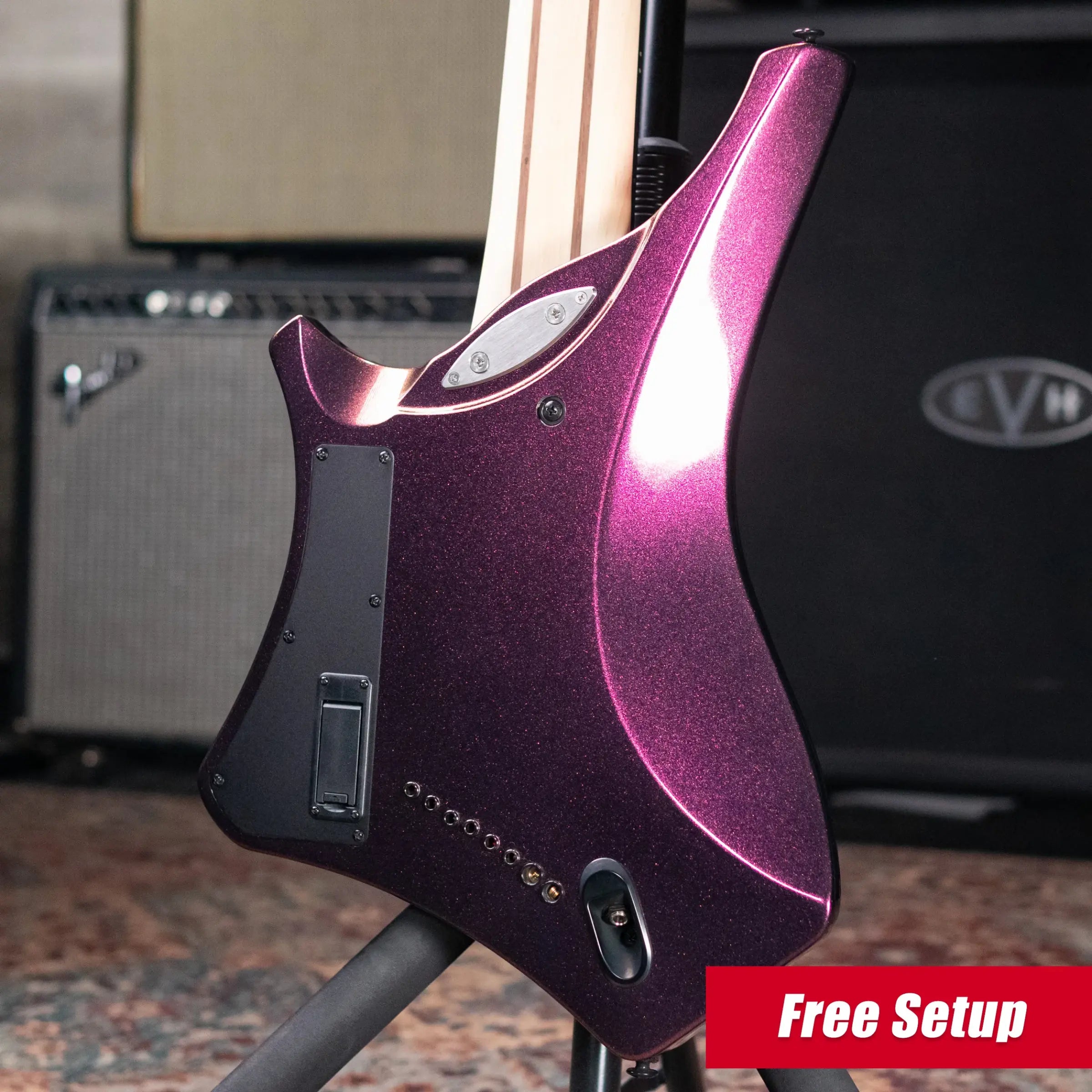 Ibanez Alpha A528 Multi-Scale 8-String Electric Guitar - Coral Mirage with Gig Bag