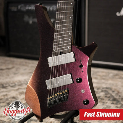 Ibanez Alpha A528 Multi-Scale 8-String Electric Guitar - Coral Mirage with Gig Bag