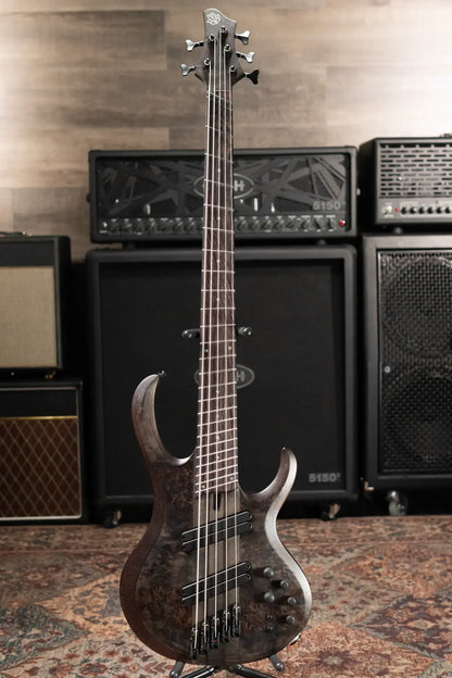 Ibanez BTB805MSTGF BTB Bass Workshop 5-String Electric Bass - Transparent Gray Flat with Case - Used